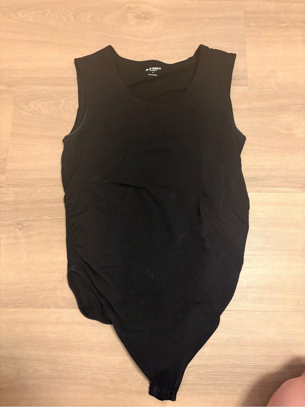 Maternity black bodysuit